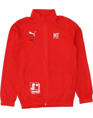 Puma Jungen Grafik Trainingsanzug Oberteil Jacke 15-16 Jahre rot Polyester EP07