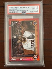 Topps Chrome 2025 Cam Smith Image Variation RC Red Refractor /5 #USC145 PSA 10