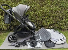 iCandy Peach 7 Truffle light dark grey Pram Bundle bag carrycot seat raincover