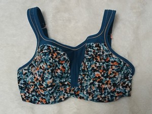 Panache Blue Power High Impact Convertible Underwire Sports Bra 34E B8