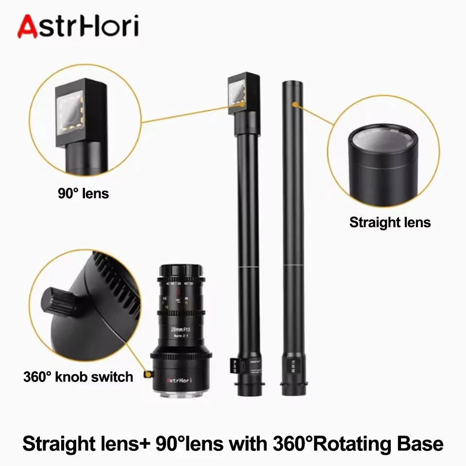 AstrHori 28mm F13 II 2x Macro Probe Camera Lens Full Frame 360° Rotating Base - Image 2 of 4