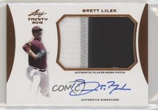 2015 Leaf Trinity Patch Auto Bronze Brett Lilek #PA-BL1 Patch Auto 0s3