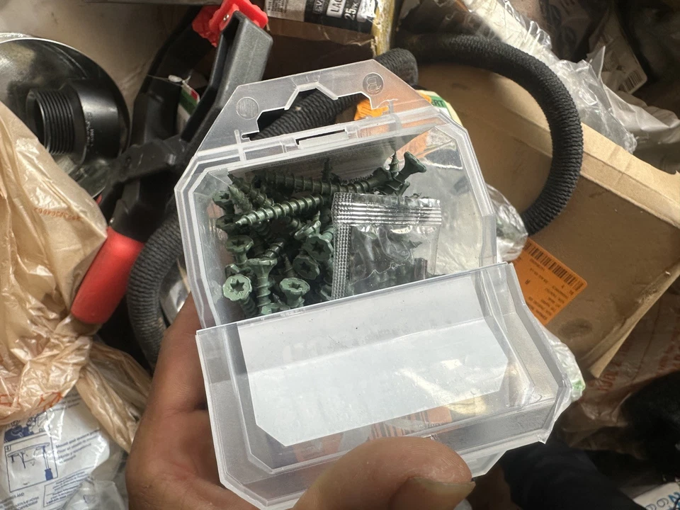 (100 piezas) Backer-On Rock-On 23520: 2-1/4 pulgadas Tornillo de tablero de cemento de cabeza plana L Star Foto 3 de 3