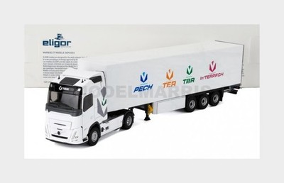 ELIGOR 118615 VOLVO - FH AERO TRUCK BODY TBR TRANSPORTS 2024 - WHITE - 1/43