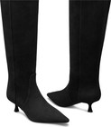 Stuart Weitzman $850 NAOMI 50 Woman’s Knee High Boots Size 9B NIB Black Suede