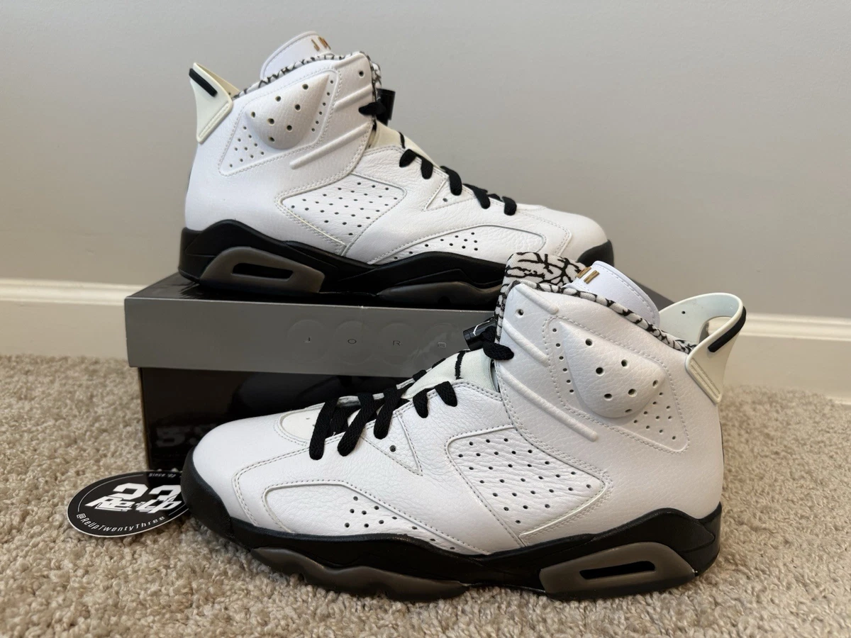 2010 NIKE AIR JORDAN VI 6 PREMIUM MOTORSPORTS WHITE BLACK 395866-101 Size 9.5 DS 2010 NIKE AIR JORDAN VI 6 RETRO PREMIUM MOTORSPORTS WHITE  main image 2