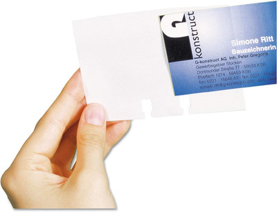 Durable Visifix & Telindex Business Card Sleeves Extension Set, Transparent, 40-