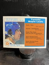 Rick Vaive #314 1982-83 O-Pee-Chee Toronto Maple Leafs