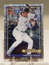 2026 Topps Series 1 - Christian Yelich #T91-83 Crackleboard Foil