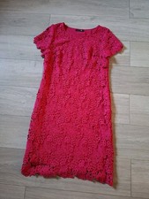 Gok For TU Cerise Pink Woven Lace Shift Dress Occasion Evening Wedding UK14R