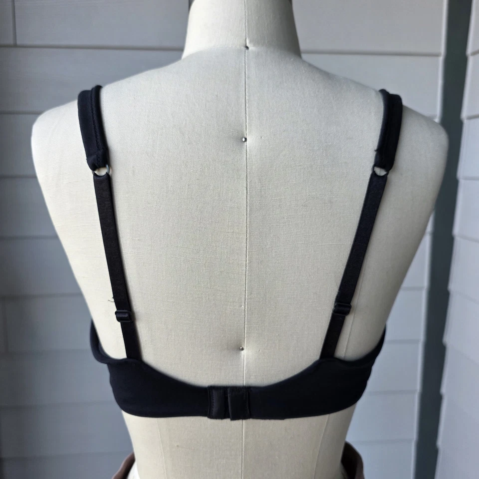 Sujetador Camiseta Barely There Negro Con Aros Talla 36C Ligeramente Forrado Comodidad Diaria Foto 3 de 4