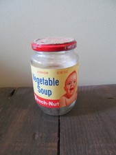 VTG Beech Nut Baby Food Jar Vegetable Soup 7.5 Oz.