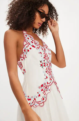 free people embroidered white dress Embroidered Dresses