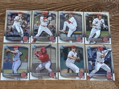 2025 Bowman Draft ST. LOUIS CARDINALS Team Set- Chrome Base (6-1st/2-prospect)