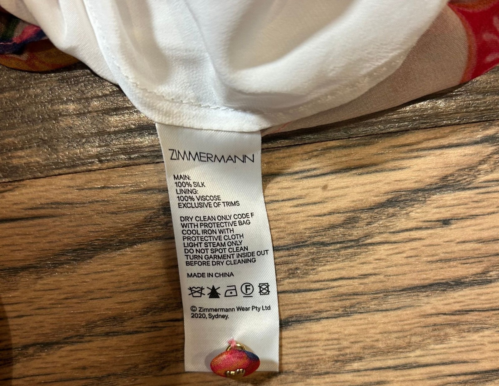 Zimmermann The Lovestruck 100% Silk Paisley Ruffle Blouse Women's Size 0 - EUC!