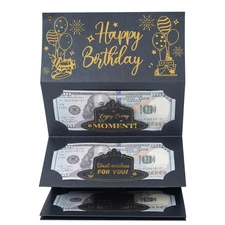 Birthday Money Card for Cash Gifts, Surprise Cash Envelope for Men Women Kids...