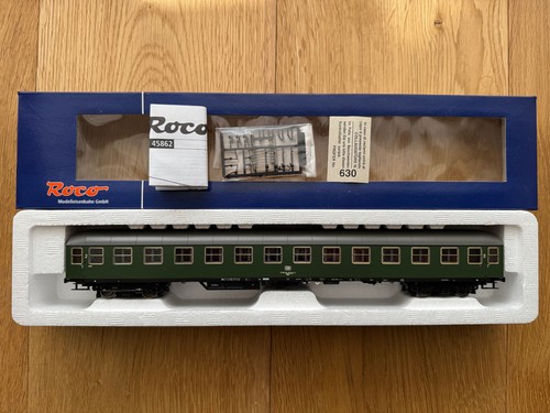 ROCO 45862 Schnellzug-Abteilwagen der DB, 2. Klasse, Epoche IV, H0, OVP, Neu | Zustand: Neu