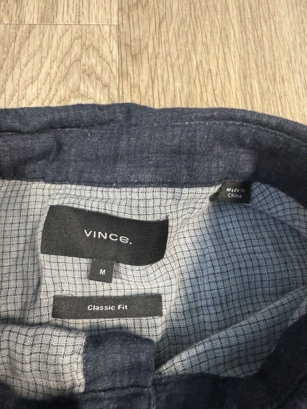 VINCE Regular Fit Double Face Button Down Shirt B… - image 6