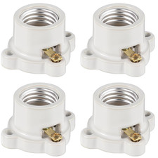 4 Pcs Porcelain Lamp Holder Socket E26/E27 660W 250V for Indoor Garage Lighting