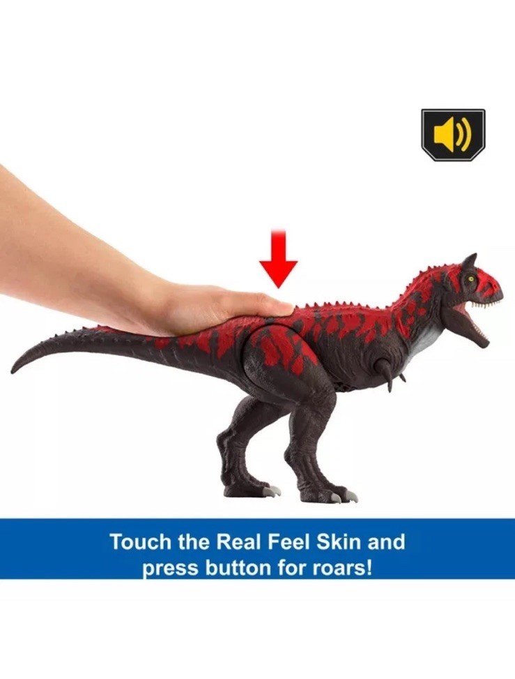 Jurassic World Legacy Roarin' Real Feel Carnotaurus Dinosaur
