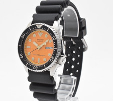 SEIKO Diver 6458-600A Orange Dial Day/Date 38mm Quartz Men