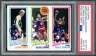 Larry Bird, Magic Johnson & Julius Erving Signed 1980 Topps RC PSA 6 Auto 10
