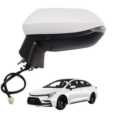 Left Driver Side Mirror Fits for Toyota Corolla 2019-2025 6 Pins White