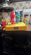 Mattel Rock'em Sock'em Robots Red vs Blue Robot Boxing Game Toy Set