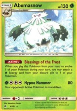 Abomasnow 4/131 Rare Forbidden Light Pokemon Near Mint