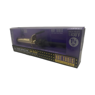 #ad Salon Curling Iron Wand 1¼quot; Helen of Troy HOT TOOLS PRO 24K Gold Fast Heat NEW $18.67