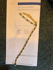 4.6 cts natural green agate & diamond designe...