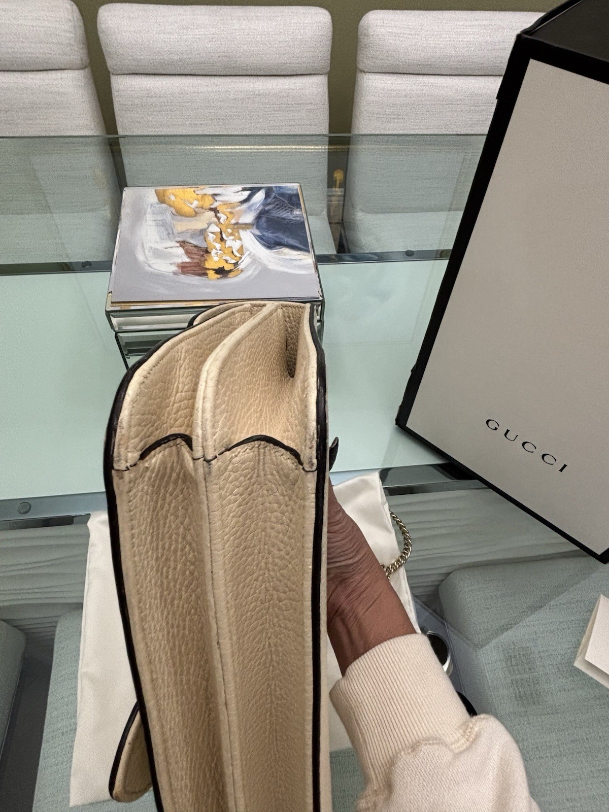 Authentic Gucci 510303 GG Interlocking Large Leat… - image 6