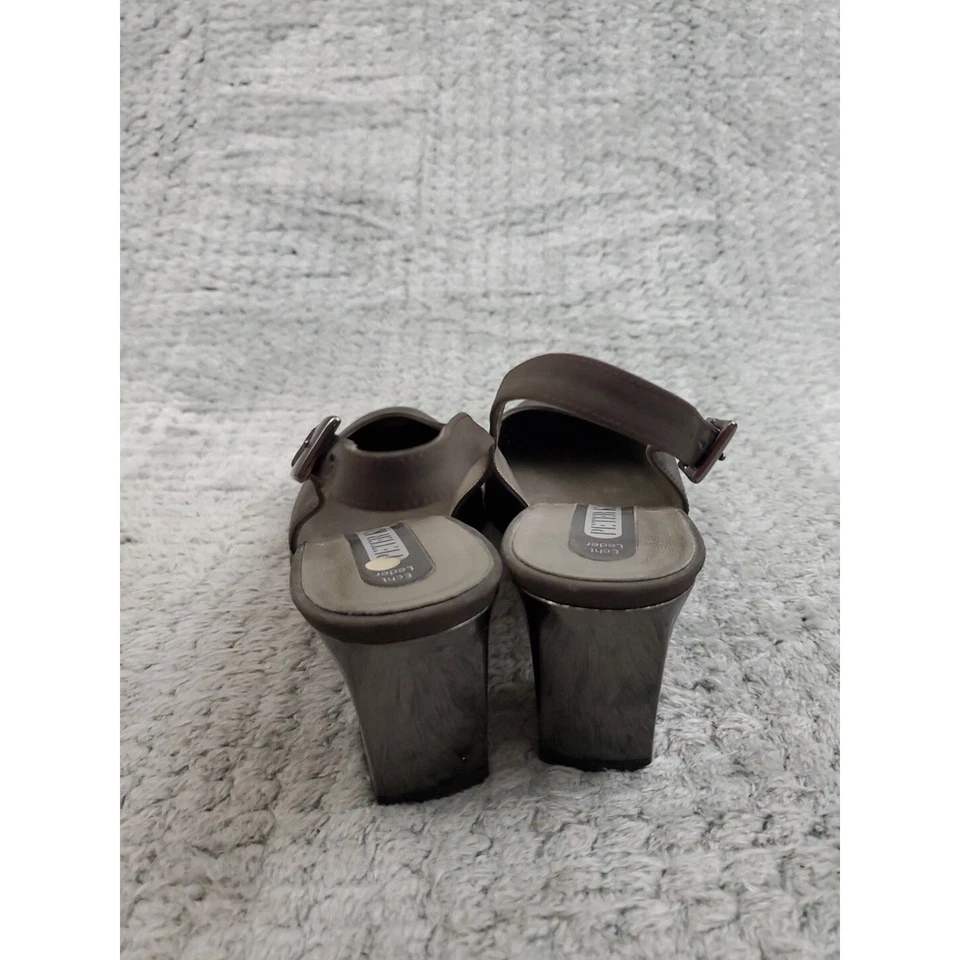 Zapatos con cordones Peter Kaiser para mujer PK 4,5 gris nobuck punta cuadrada tacón bloque Foto 3 de 4