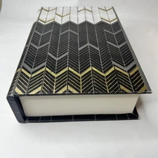 Book Safe Secret/Hidden/Conceal Storage Black/Gold Decor 9.25x5.5x2 Inside