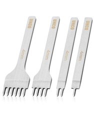 - Leather Stitching Punch, 4 Pack, 4 mm, 1/2/4/6 Prong, Leather Stitch Punch,...