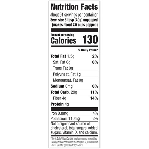 Orville Redenbacher's Gourmet Popcorn Kernels, Original Yellow, 8 lb. - Picture 10 of 10