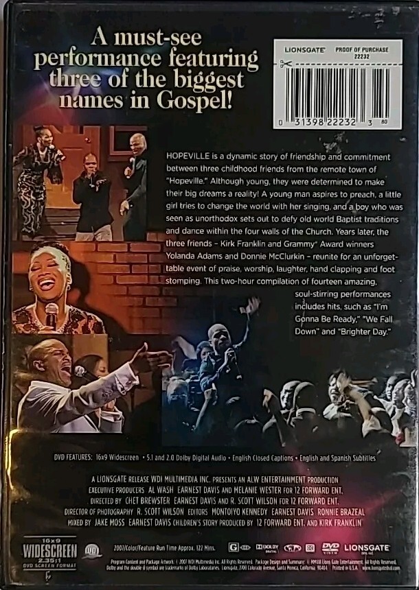 Hopeville (DVD, 2008) 31398222323| eBay