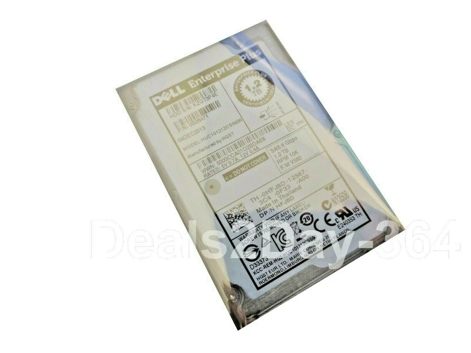 DELL HFJ8D 1.2TB SAS 10K 2.5" 12Gbps W/ Caddy tray - Image 3 of 4