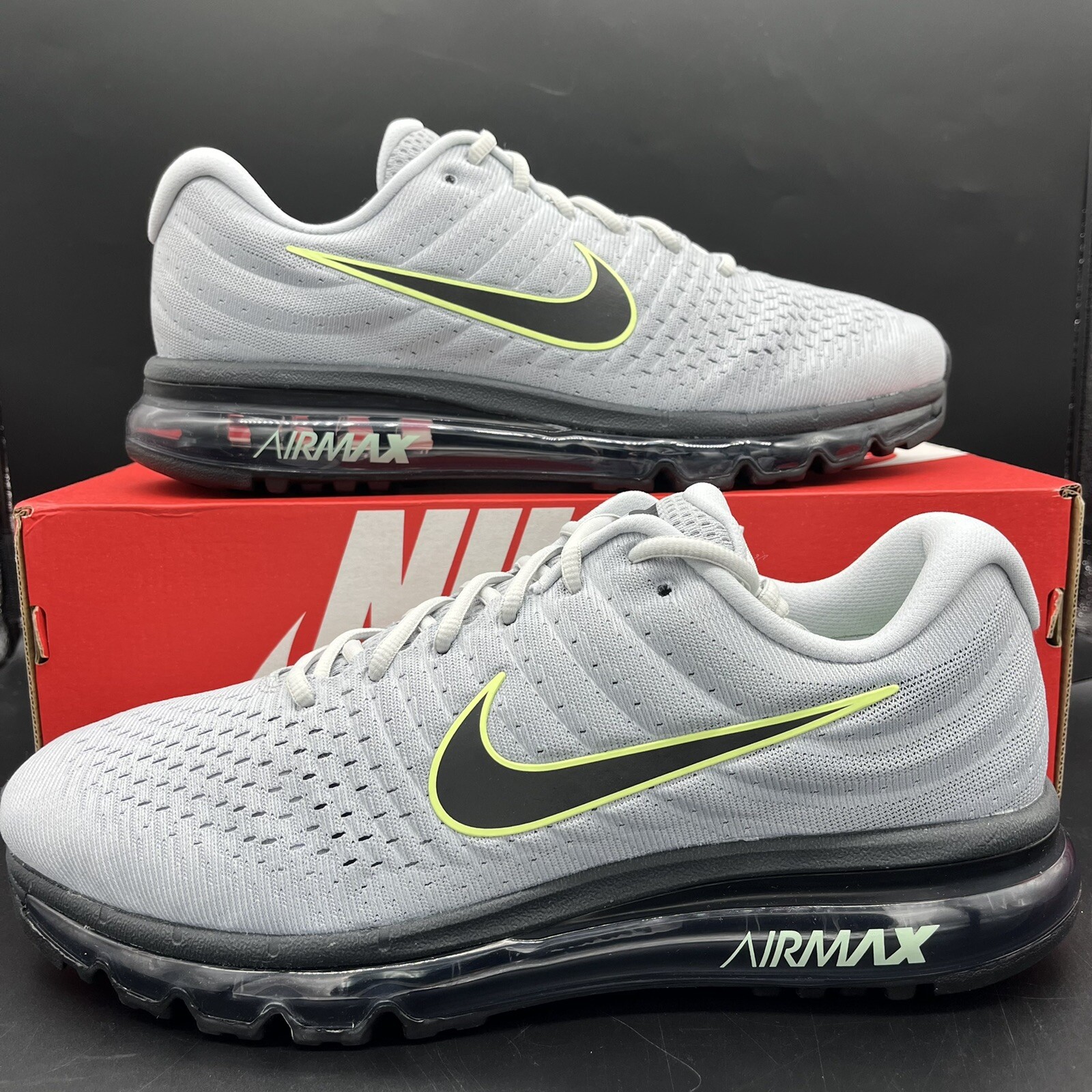 New Nike Air Max 2017 Wolf Grey Running 