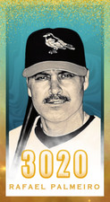 Rafael Palmeiro 3000 Hit Club Series Original Tobacco Size ACEO Sketch Art Card