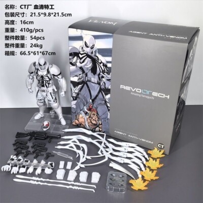 New CT Toys Revoltech Amazing Yamaguchi Agent Venom Action Figure
