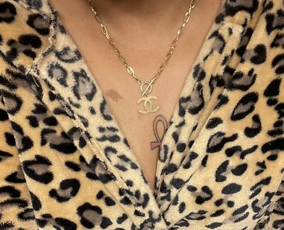Toggle paper clip necklace