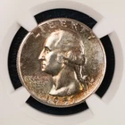 1957 Washington Quarter, NGC MS66, Good Luster Well Toned, US Silver #95