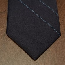 Vintage Gents Blue 100 Polyester Men  s Neck Tie