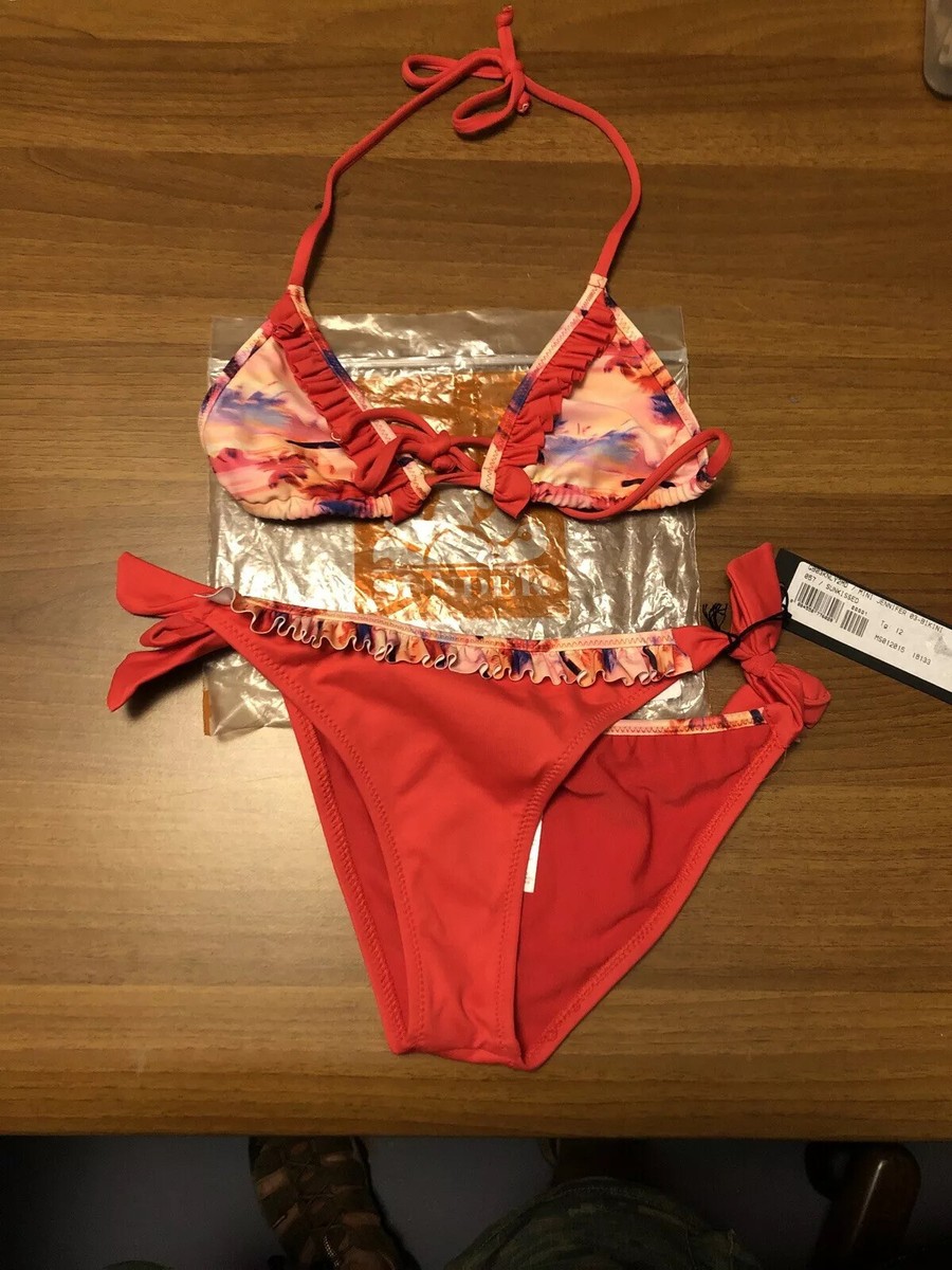Maillot De Bain Bikini Sundek Femme - Modèle Glendale Noir Multicolore - Taille 0 Neuve Avec étiquettes