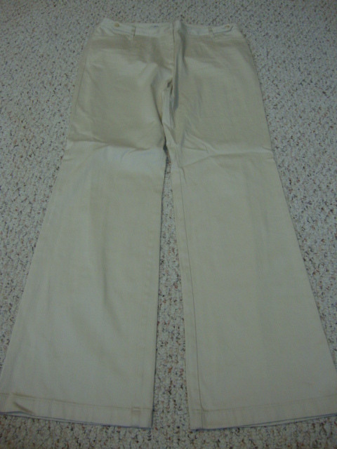 Women's J. JILL beige genuine fit below waist pants, 12