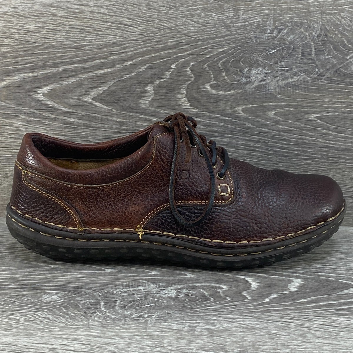 Chaussures de costume en cuir classiques avec lacets - marrons