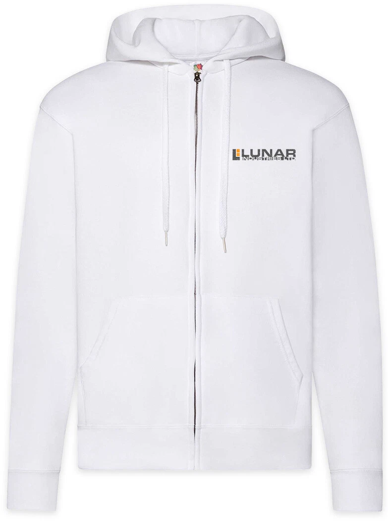 Lunar Industries Zipper Hoodie Moon Sign Insignia Logo Company Base Sam Bell