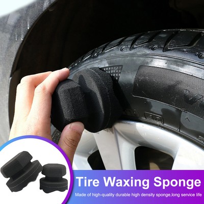 6 Pcs Hex Grip Tire Dressing Applicator Car Detailing Tool Tire Shine Sponge