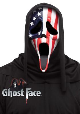 Offizielle patriotische USA Flagge Schreimaske Geistergesicht